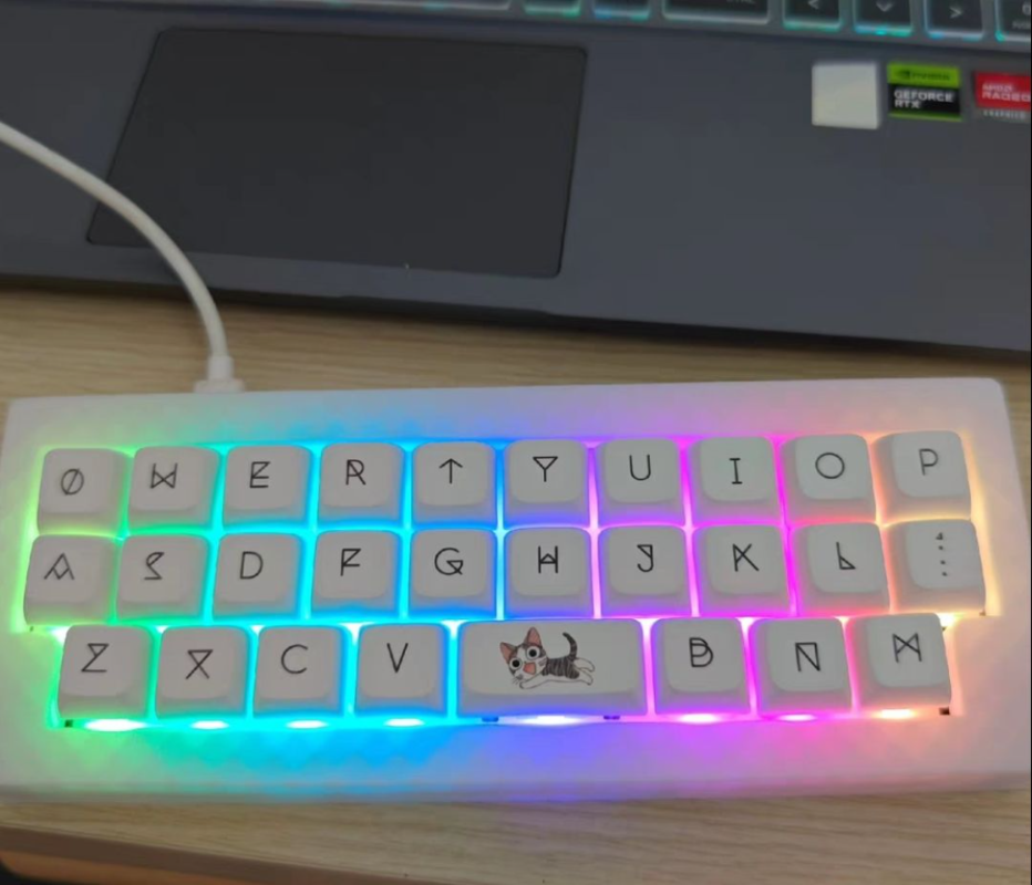 Gaming Keyboard Half - MiFuny Alpha28 Mini Keyboard Kit Single