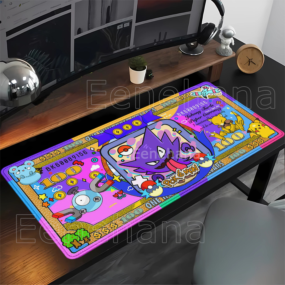 Gaming Keyboard Typewriter - Pokemon banknotes Kawaii Anime HD printing