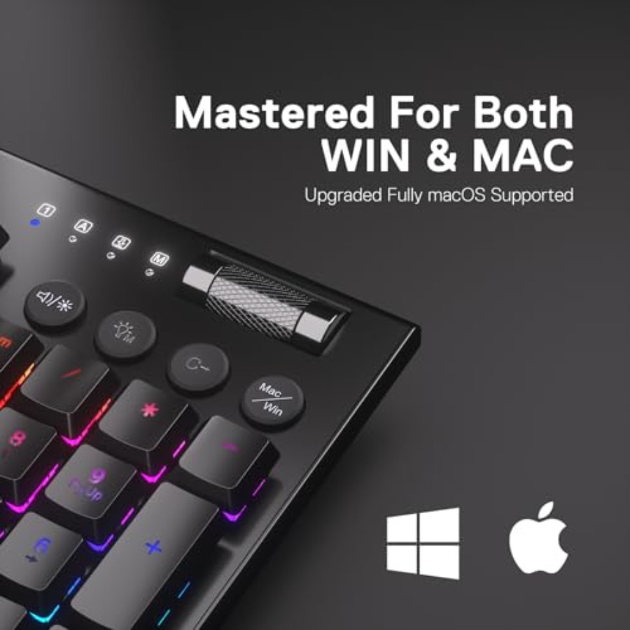PRO 3-Mode RGB Mechanical Keyb - Keyboard Gaming Mac recension och pris