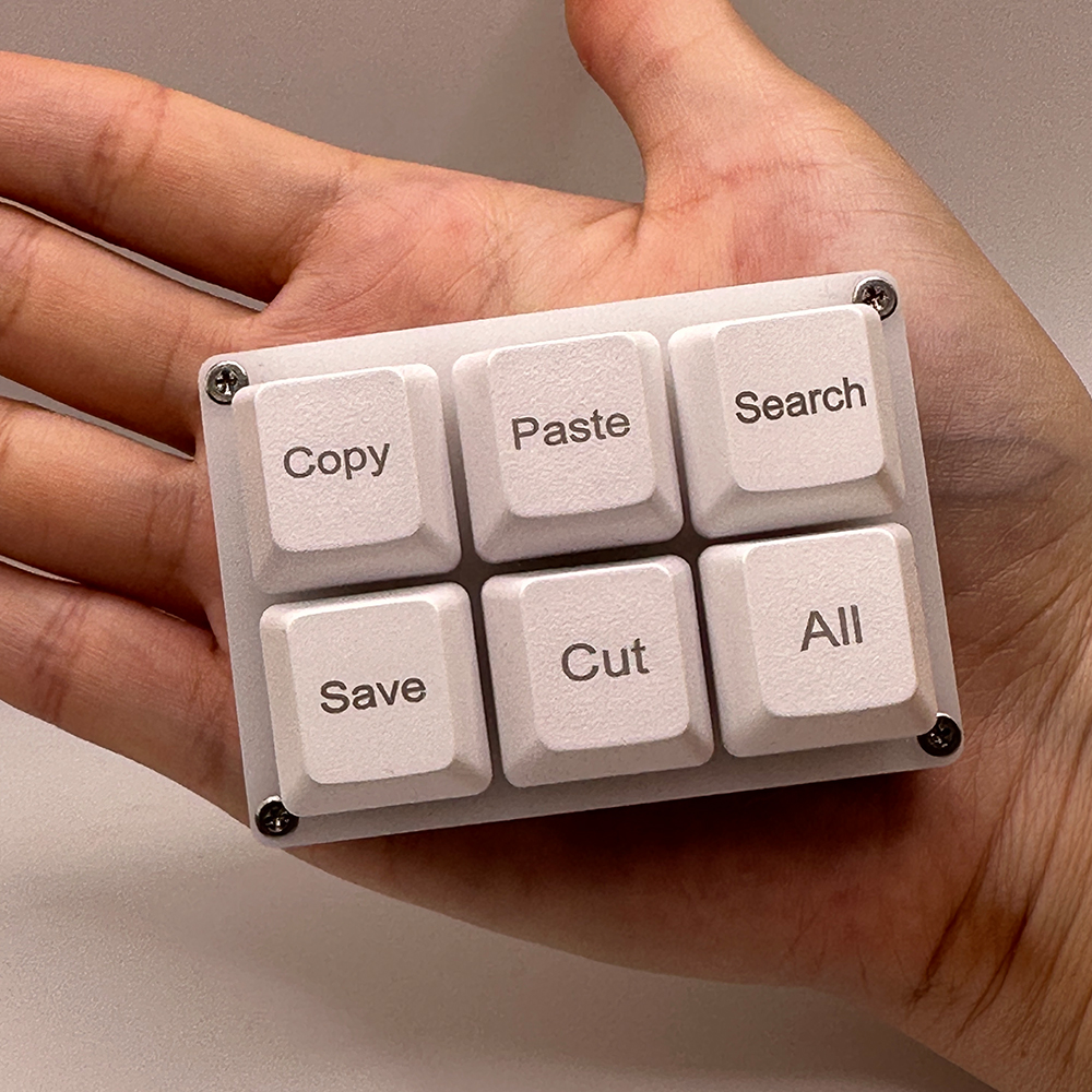 6Keys Copy Paste Search Save C - Gaming Keyboard 1 Hand recension och pris