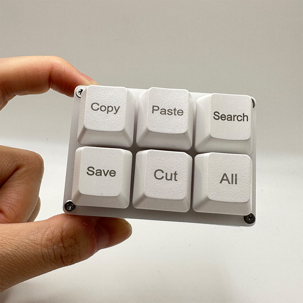 6Keys Copy Paste Search Save C - Gaming Keyboard 1 Hand recension och pris