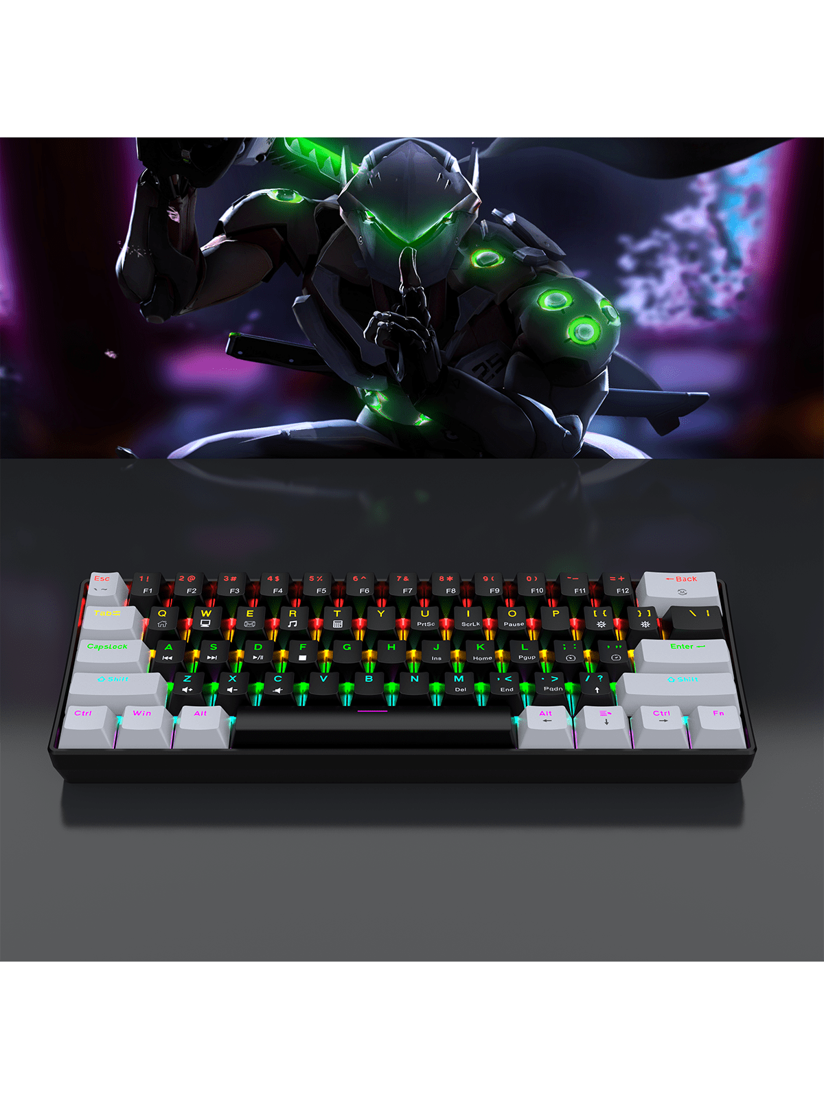 60% Wired Gaming Mechanical Ke - Gaming Keyboard Half recension och pris