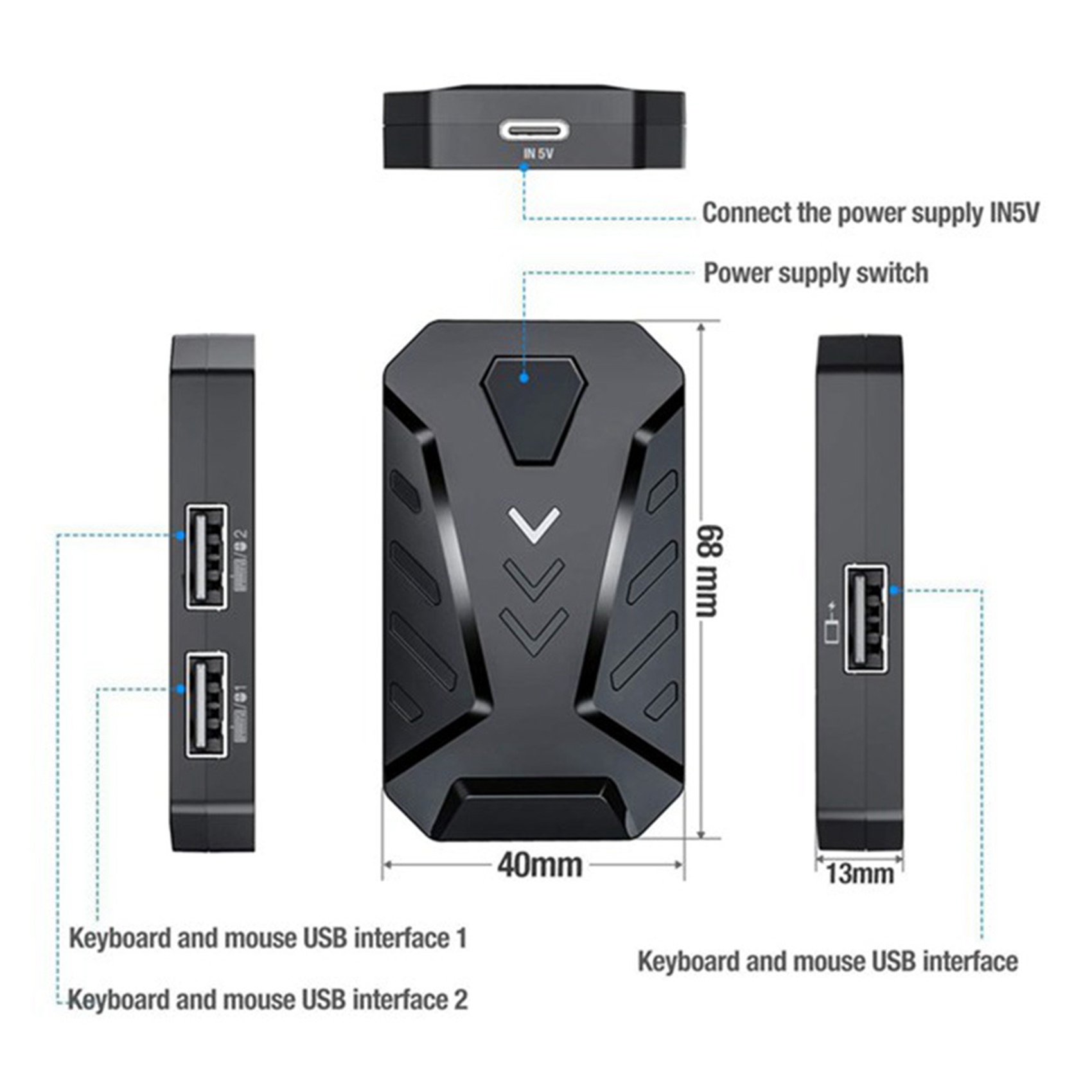N15R-Portable Mobile Gaming Ke - Gaming Keyboard And Mouse Converter For Mobile recension och pris