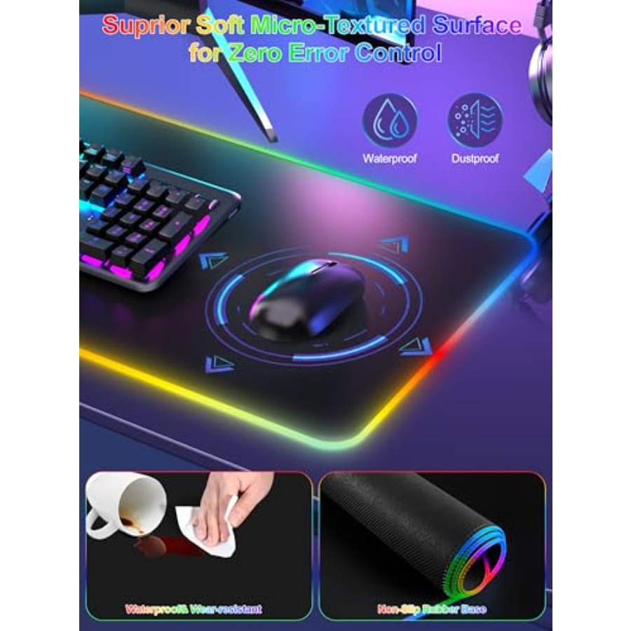Mouse Pad with 15W Wireless Ch - Gaming Keyboard Number Pad recension och pris