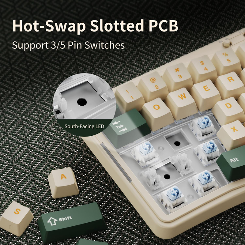 Ajazz AK35I V3/V4 MAX Tri-mode - Keyboard Gaming Mac recension och pris