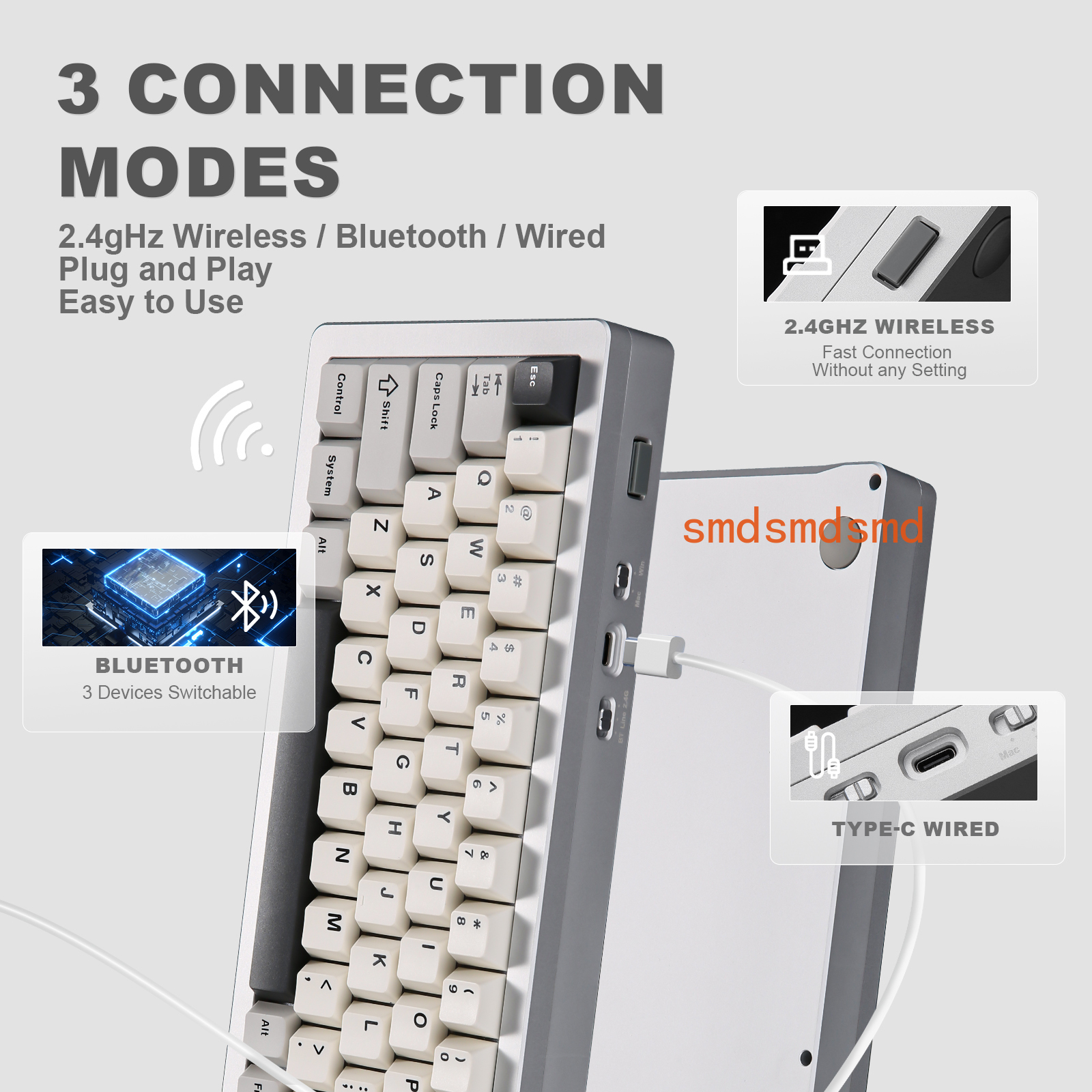AL71 Silver CNC Aluminum Mecha - Keyboard Gaming Mac recension och pris