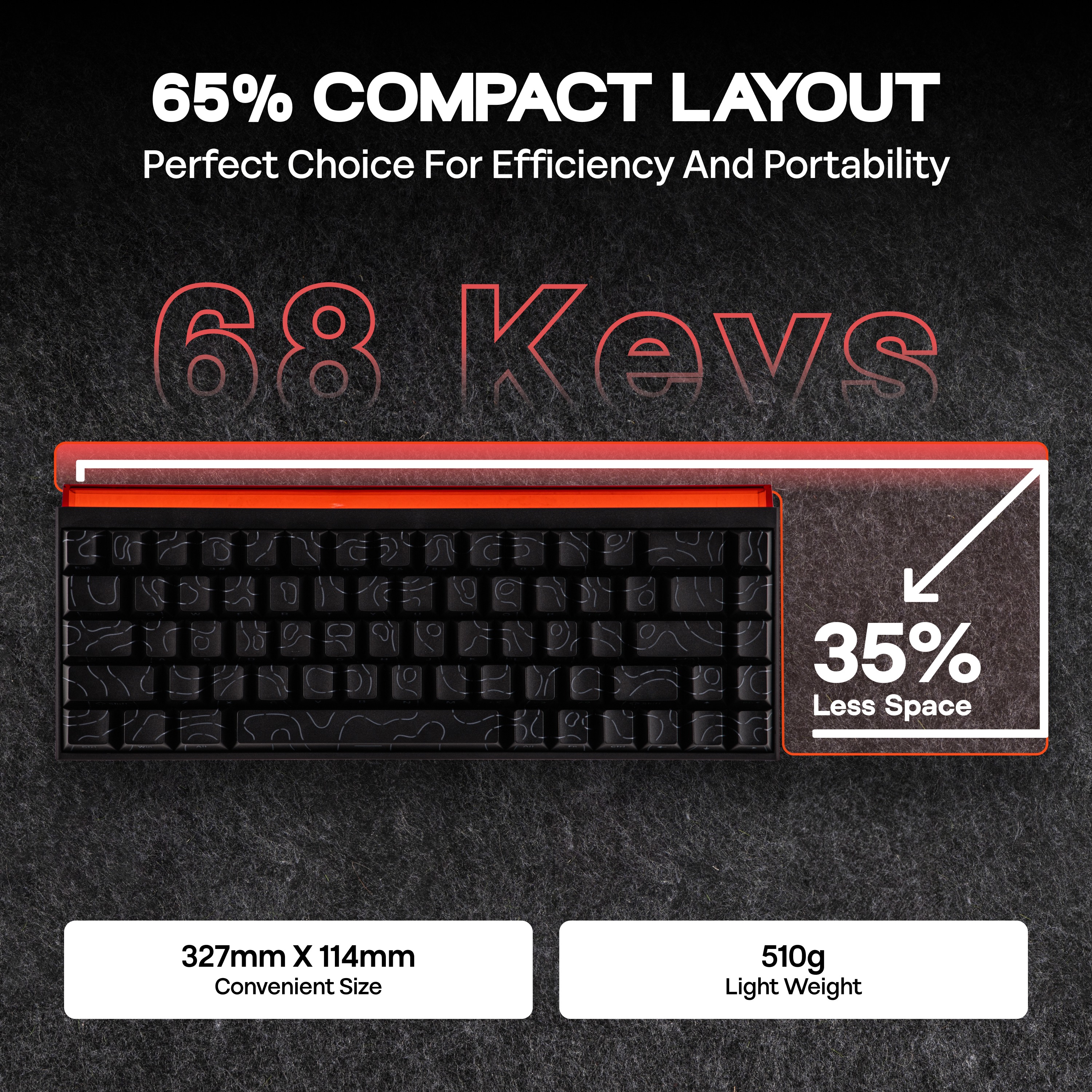 AJAZZ NK68 65% Compact Hot-Swa - Keyboard Gaming Mac recension och pris