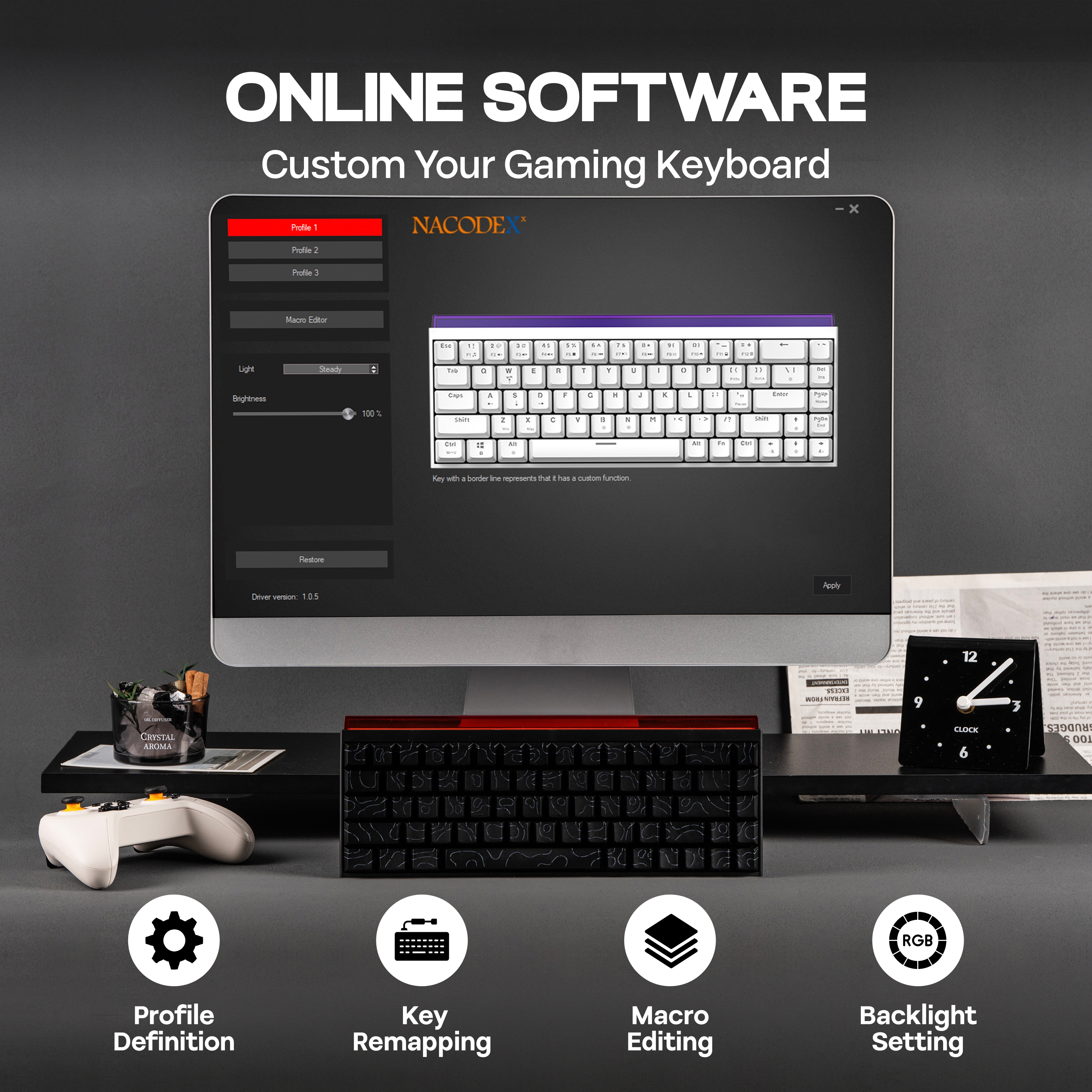 AJAZZ NK68 65% Compact Hot-Swa - Keyboard Gaming Mac recension och pris