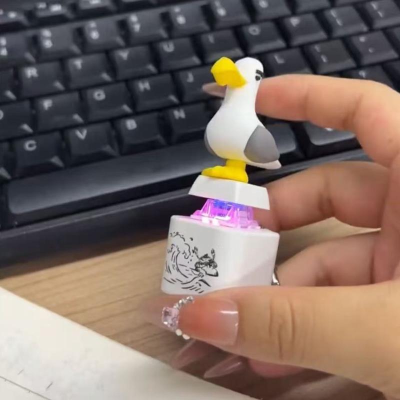Soft 3D Cartoon Seagull Custom - Gaming Keyboard Ergo recension och pris