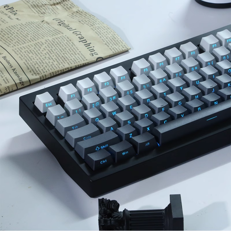 Gradient Gray Side Printed Shi - Gaming Keyboard Typewriter recension och pris