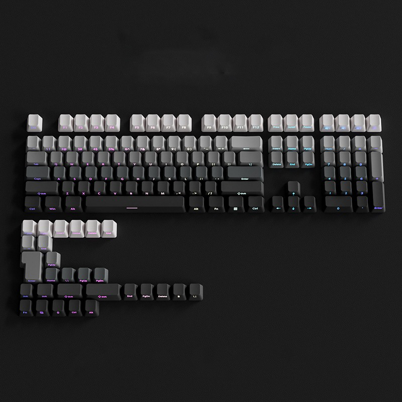 Gradient Gray Side Printed Shi - Gaming Keyboard Typewriter recension och pris