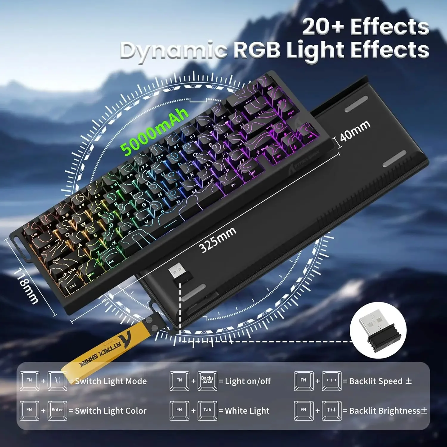 Attack Shark X68PRO HE Wireles - Keyboard Gaming Mac recension och pris