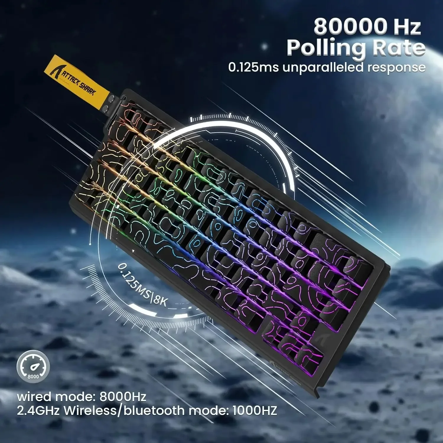 Attack Shark X68PRO HE Wireles - Keyboard Gaming Mac recension och pris