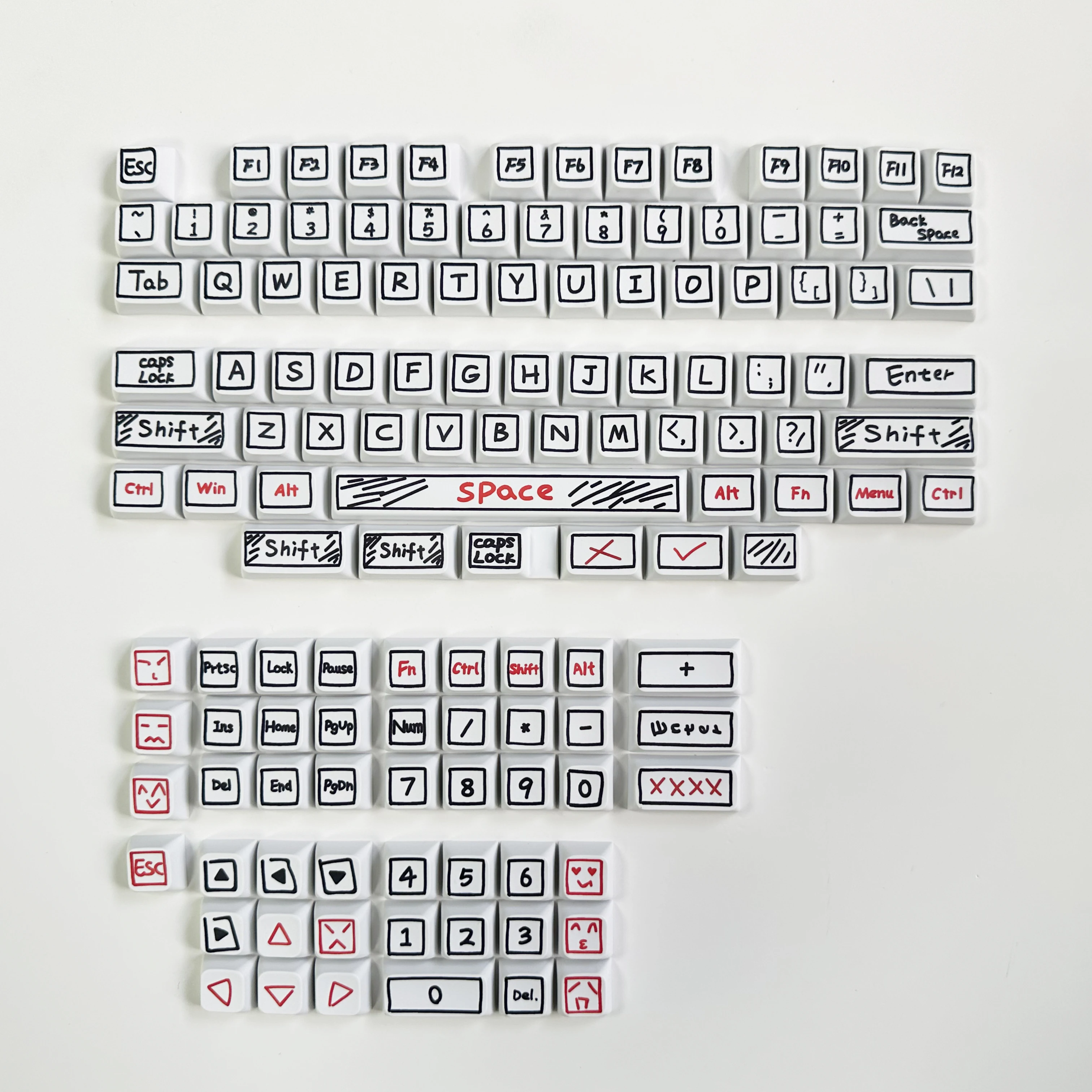 125 Keys XDA Profile Graffiti  - Gaming Keyboard Ergo recension och pris