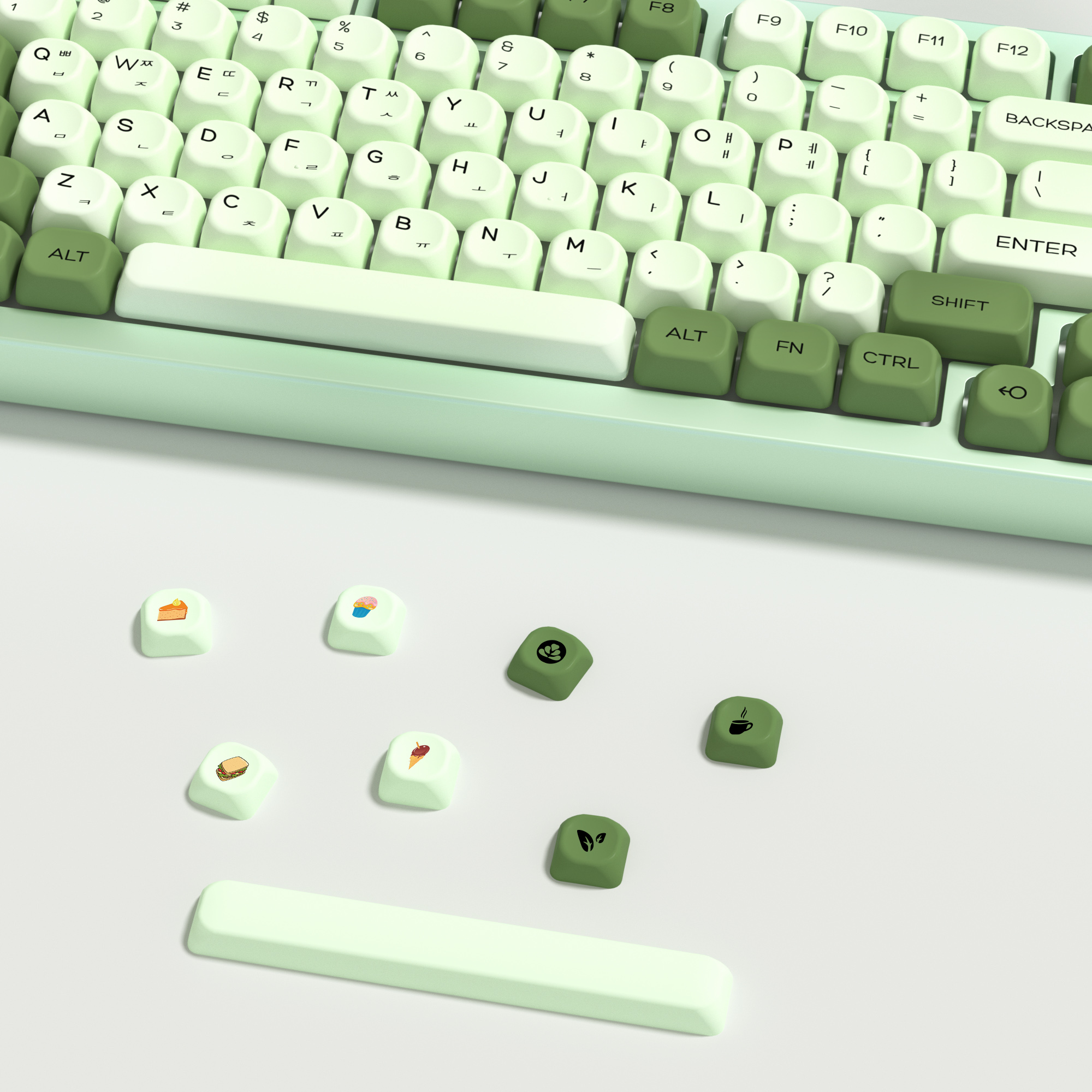 KBDiy Matcha Korean Keycap Gre - Gaming Keyboard Number Pad recension och pris