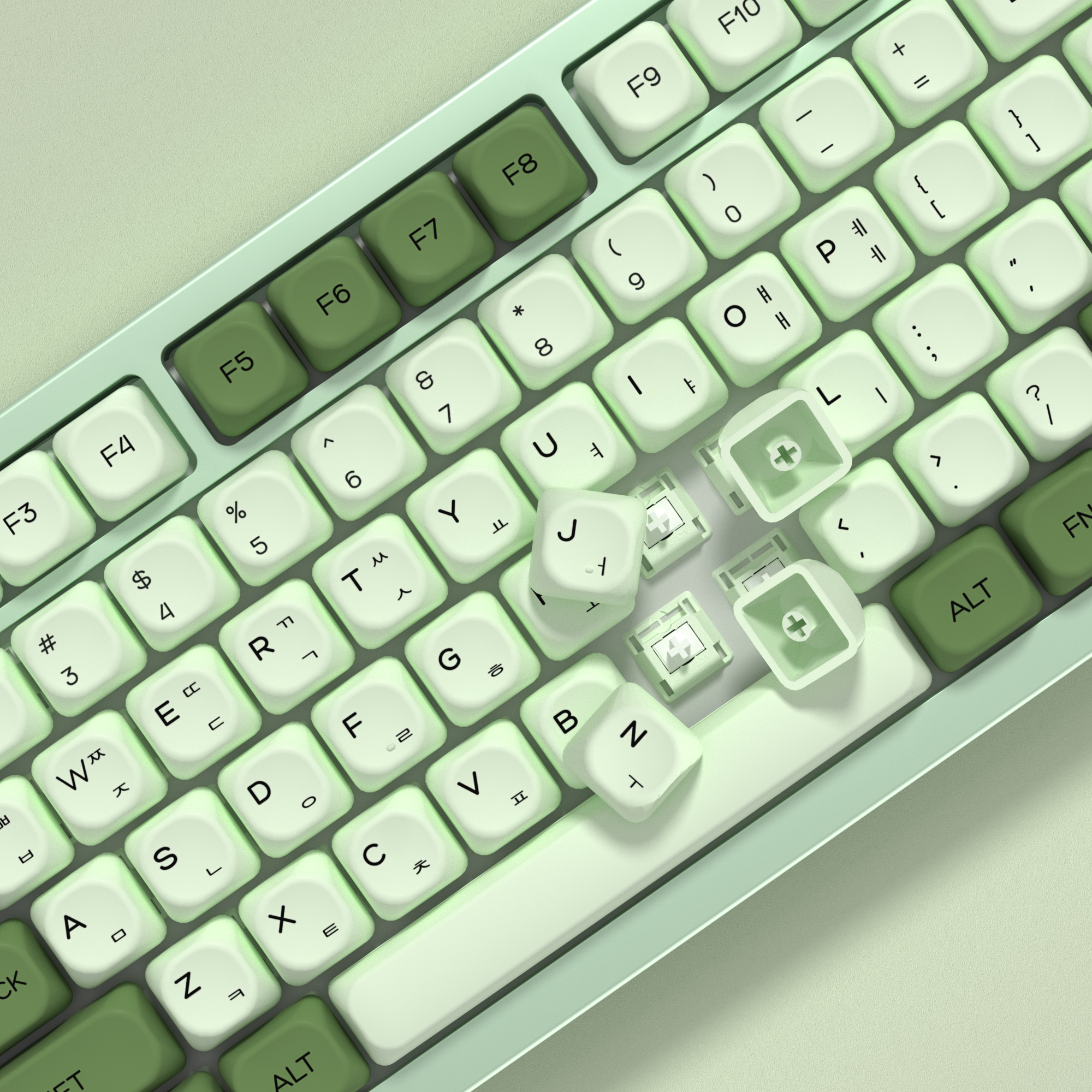KBDiy Matcha Korean Keycap Gre - Gaming Keyboard Number Pad recension och pris