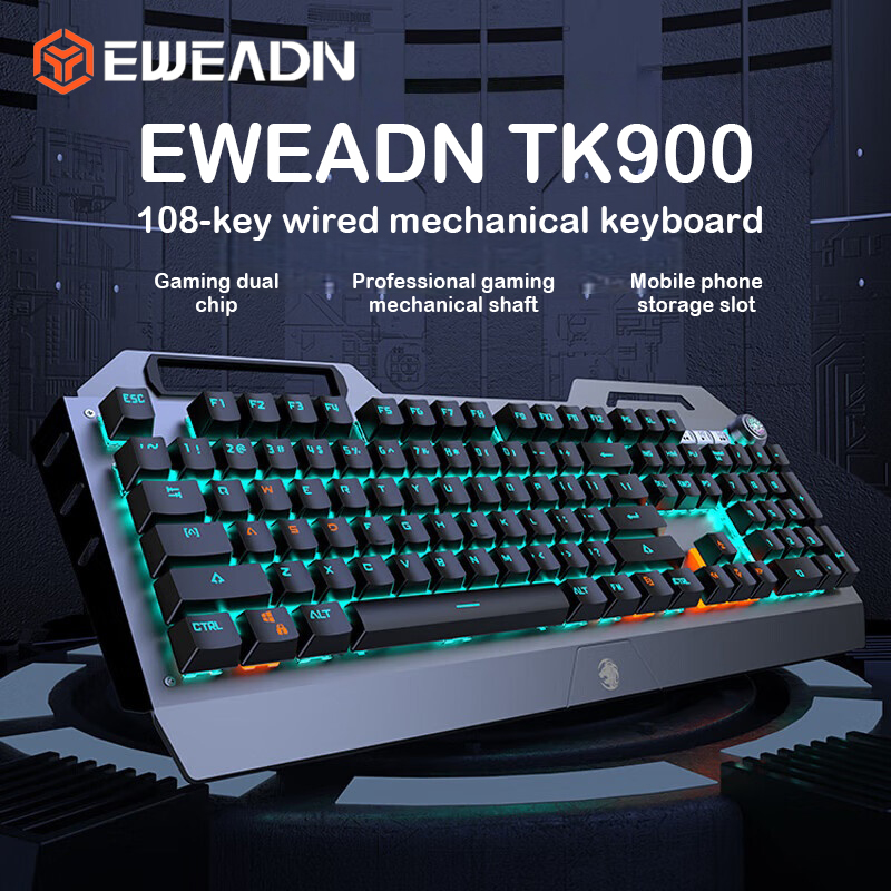 EWEADN TK900 Mechanical Keyboa - Keyboard Gaming Mac recension och pris