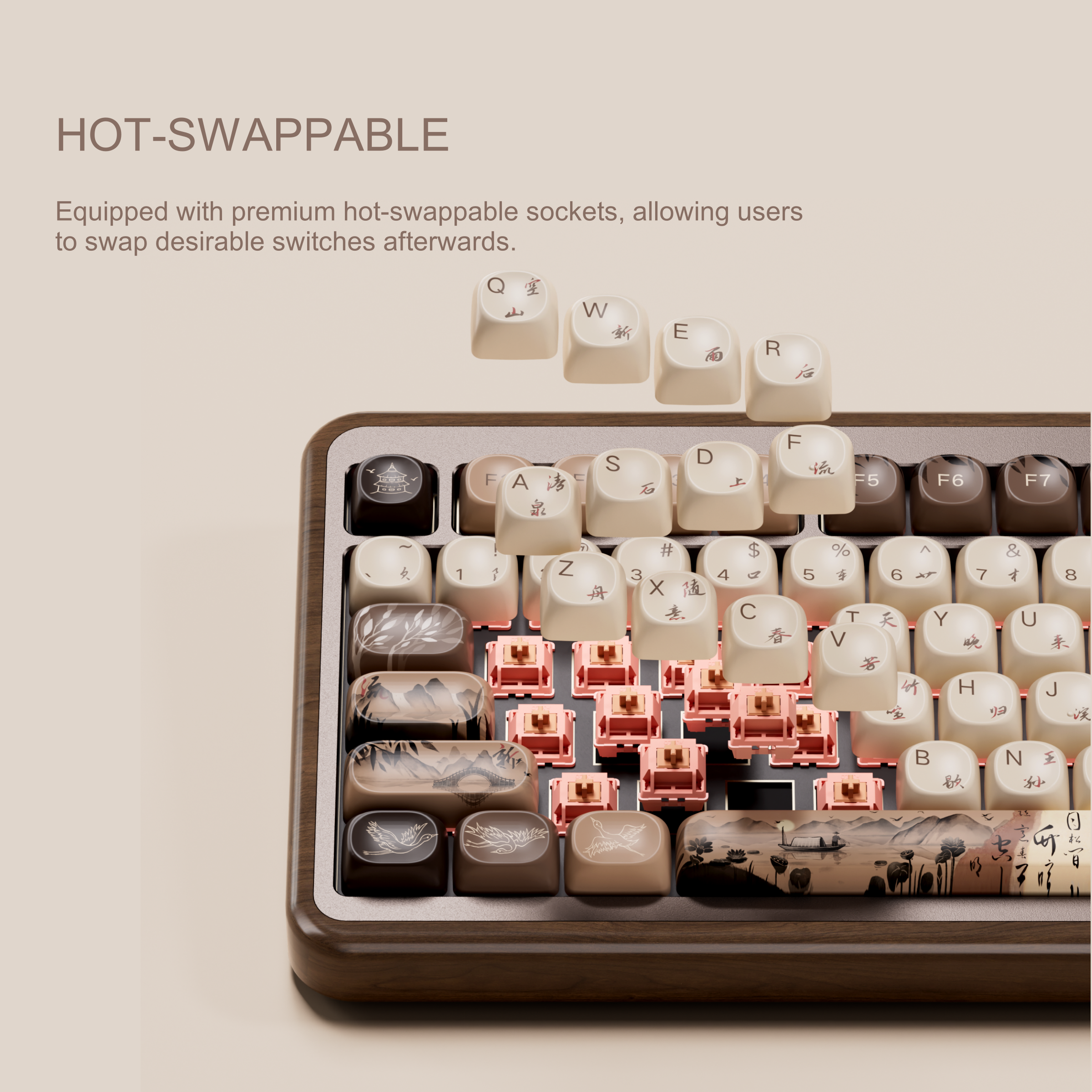 Akko MU02 75% Mountain Seclusi - Gaming Keyboard Half recension och pris
