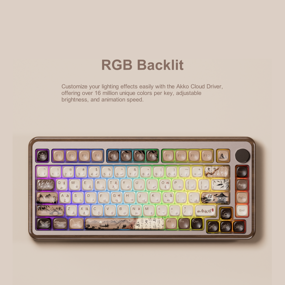 Akko MU02 75% Mountain Seclusi - Gaming Keyboard Half recension och pris