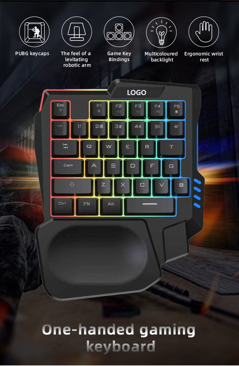 Mini One Hand Gaming Keyboard, - Gaming Keyboard Half recension och pris