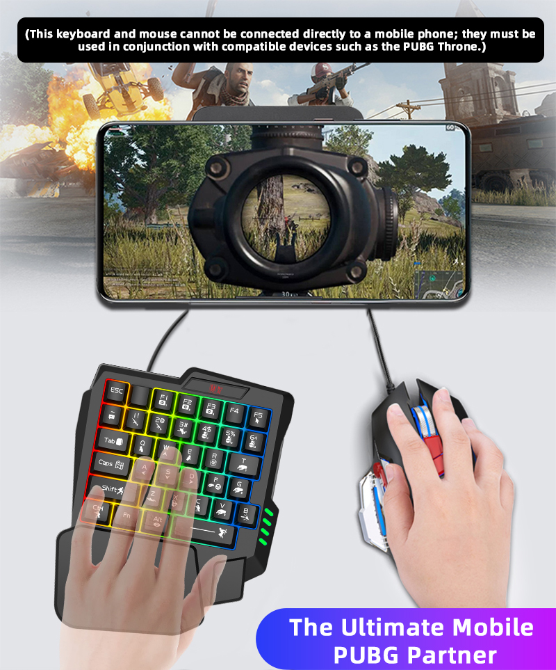Mini One Hand Gaming Keyboard, - Gaming Keyboard Half recension och pris
