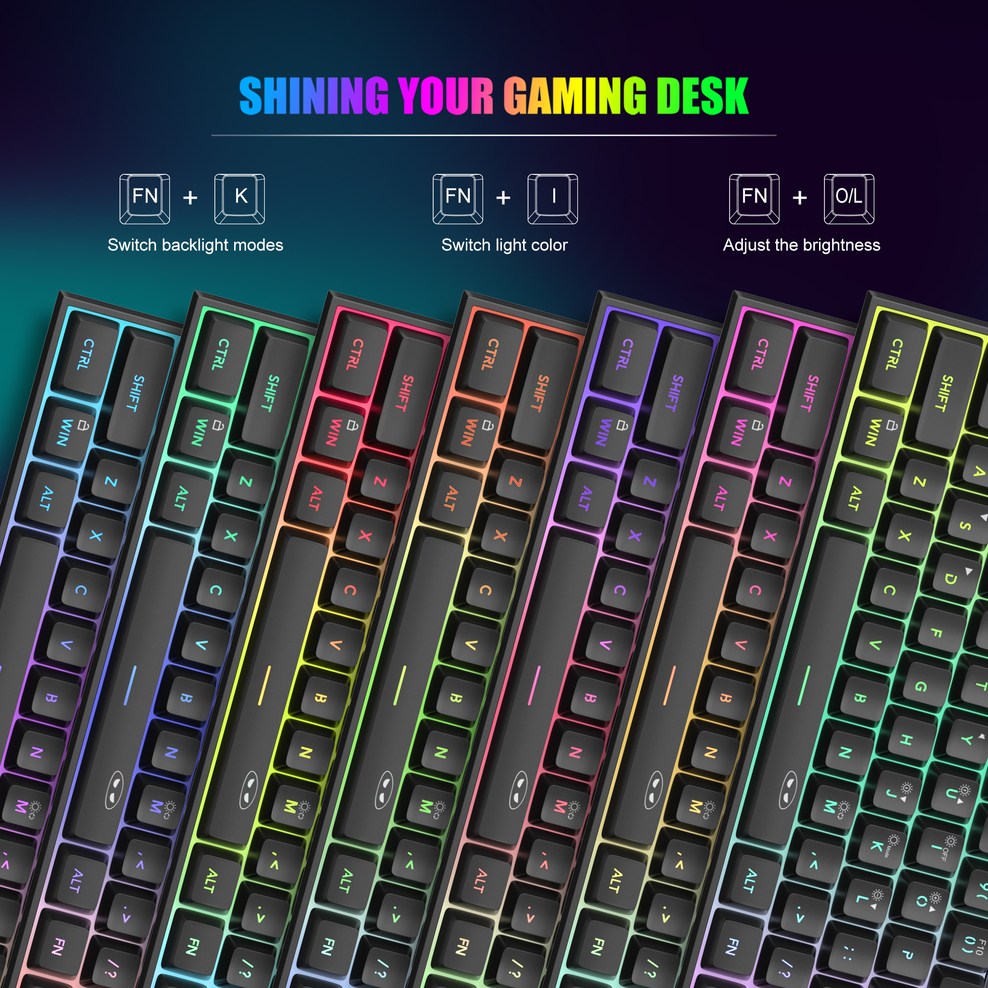 MageGee Mini 60% Gaming Keyboa - Gaming Keyboard 1 Hand recension och pris