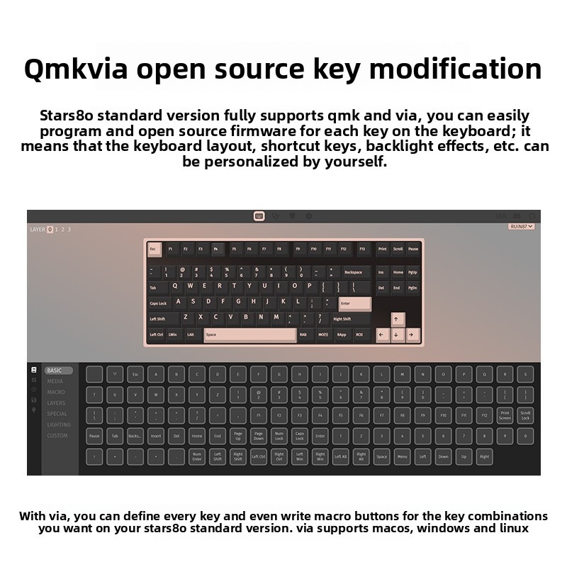 WEIKAV STARS80 TKL Mechanical  - Keyboard Gaming Mac recension och pris