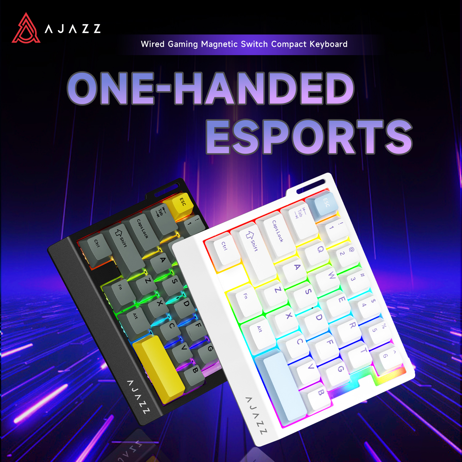 AJAZZ AK029 - Magnetic Brown S - Gaming Keyboard Half recension och pris