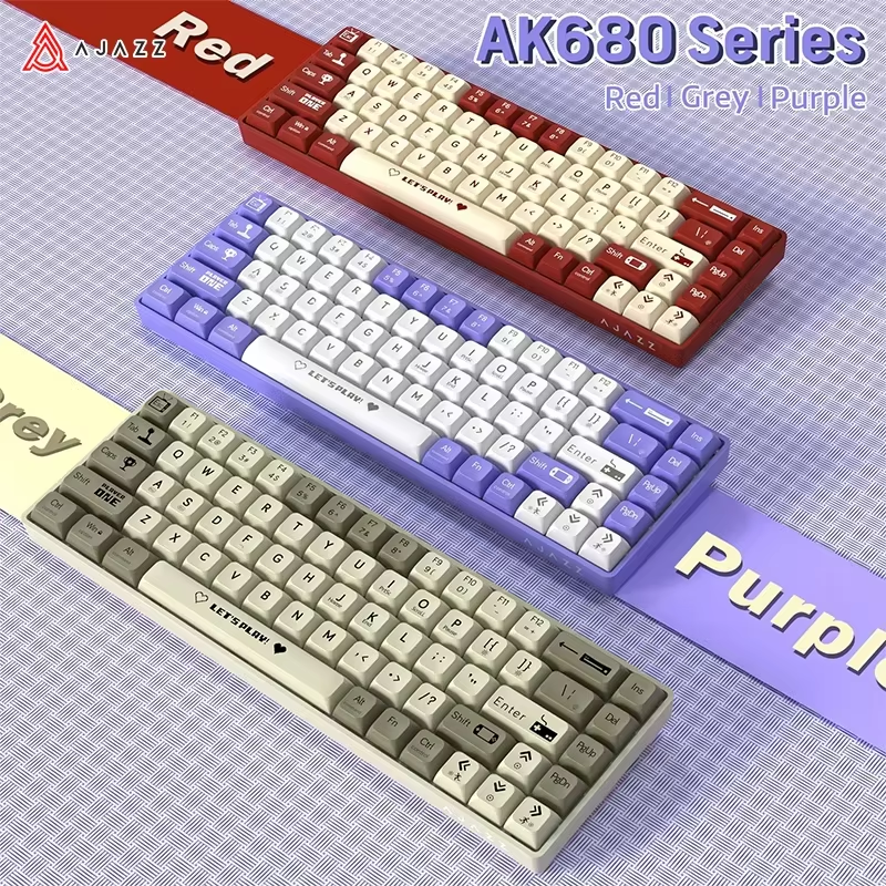 AJAZZ AK680 65% Wired Gaming M - Gaming Keyboard Blue Switches recension och pris