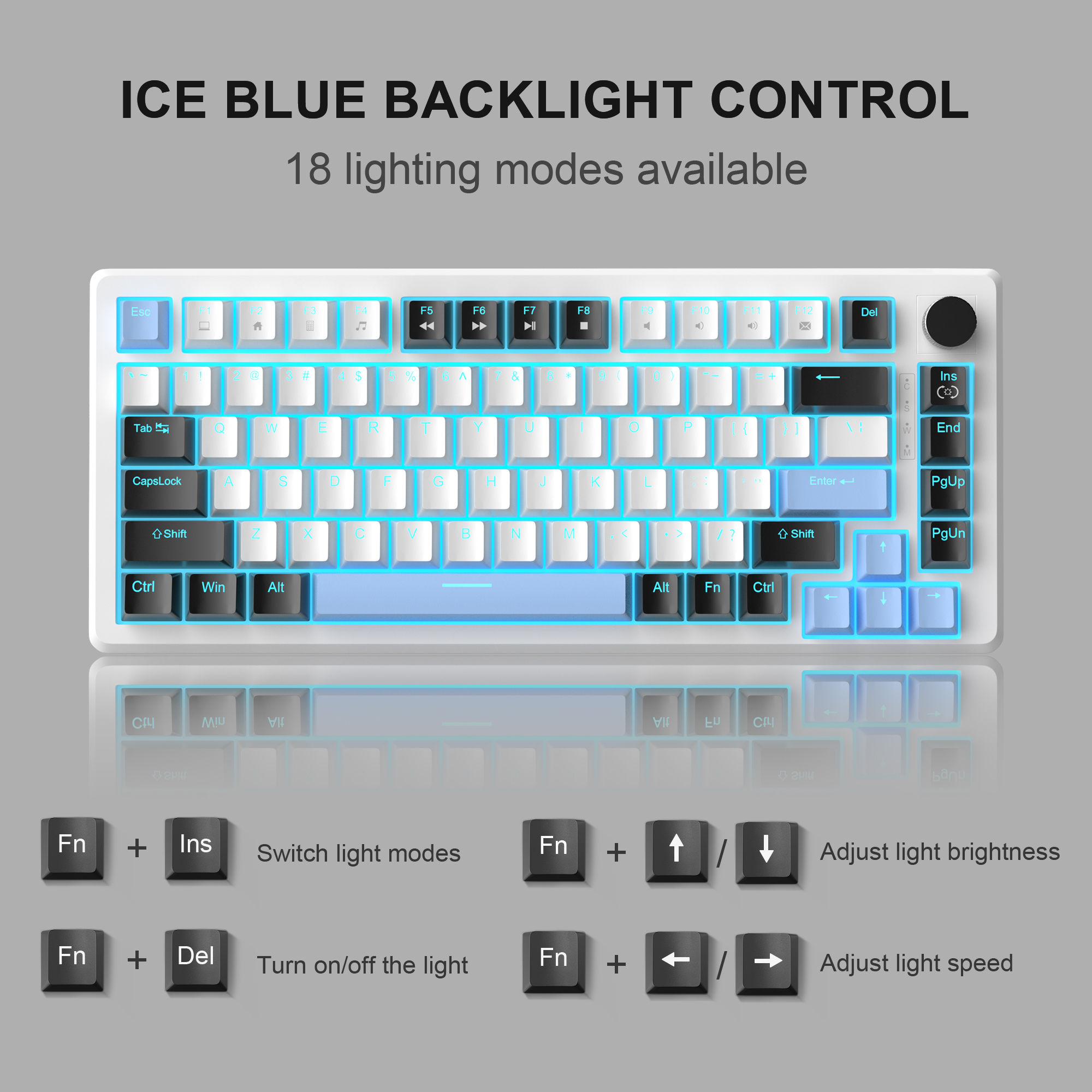 MageGee 75% Mechanical Gaming  - Gaming Keyboard Blue Switches recension och pris