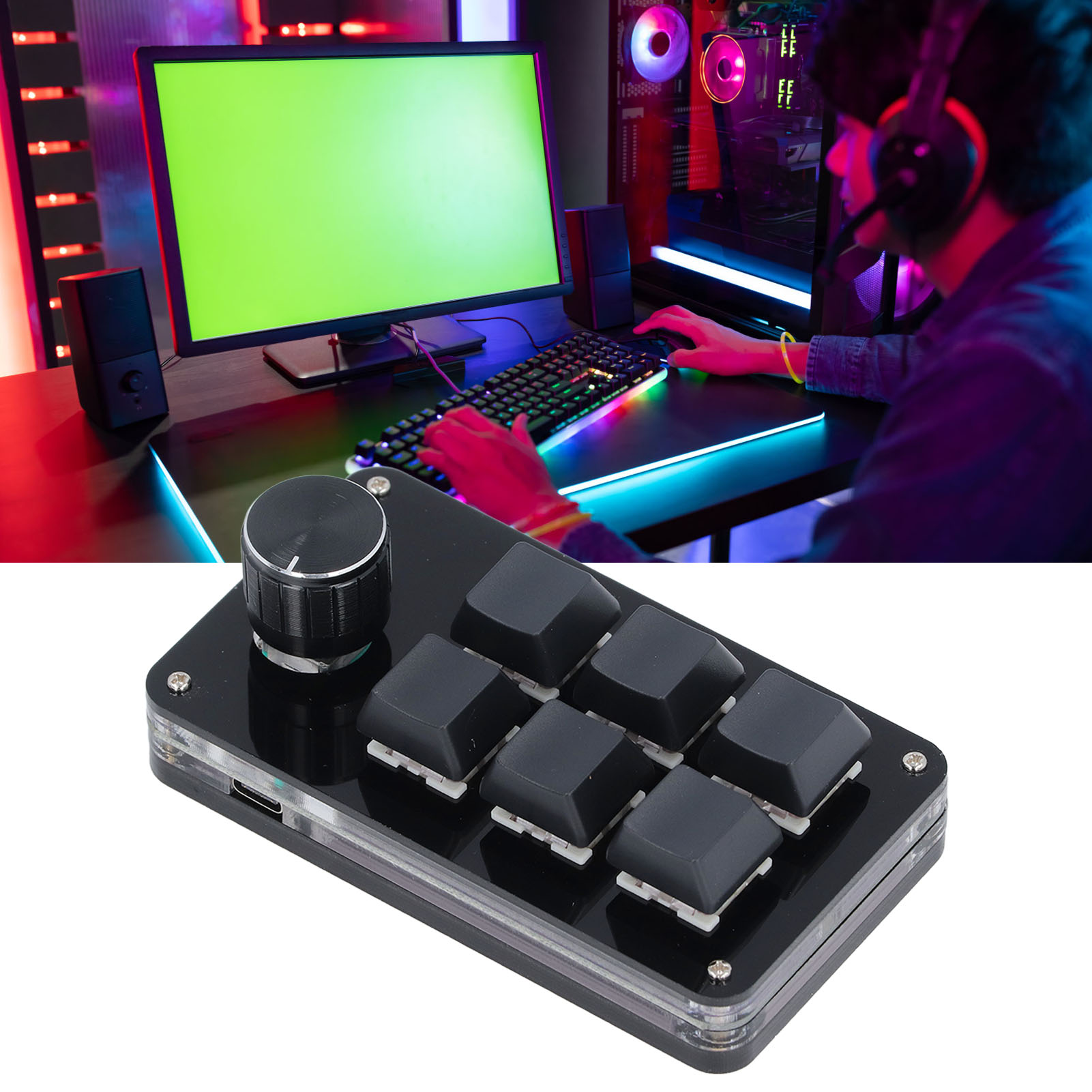 Mini Macro Mechanical Gaming K - Gaming Keyboard 1 Hand recension och pris