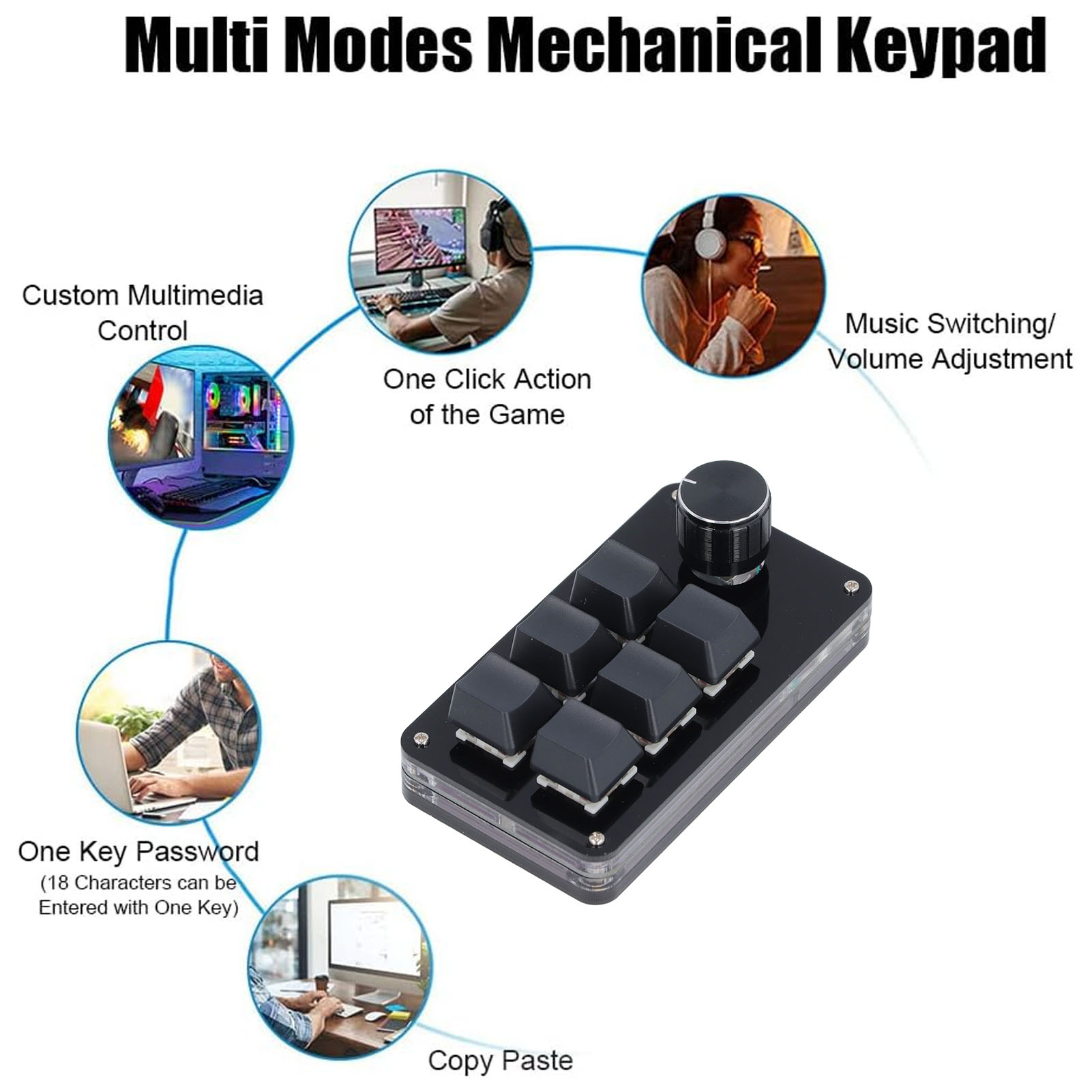 Mini Macro Mechanical Gaming K - Gaming Keyboard 1 Hand recension och pris