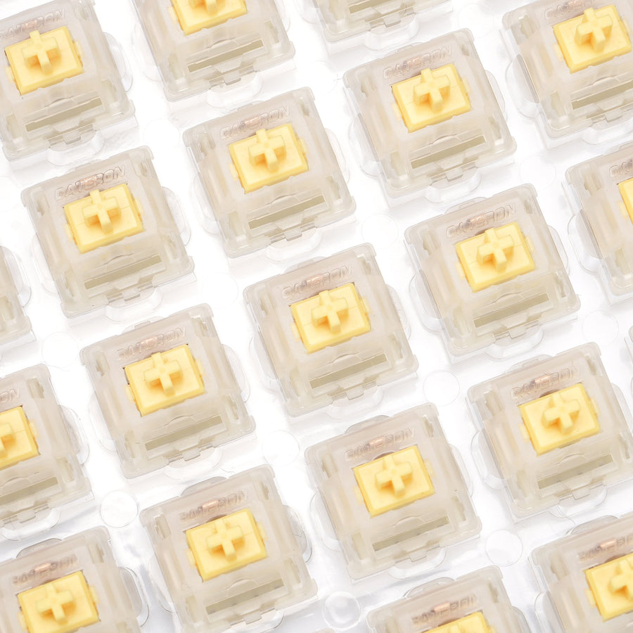 GATERON CAP Milky Yellow Linea - Gaming Keyboard Ergo recension och pris