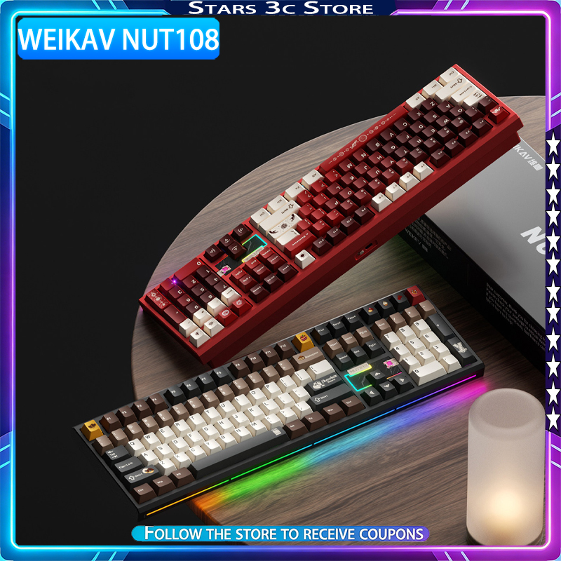 WEIKAV NUT108 Mechanical Keybo - Gaming Keyboard Ergo recension och pris