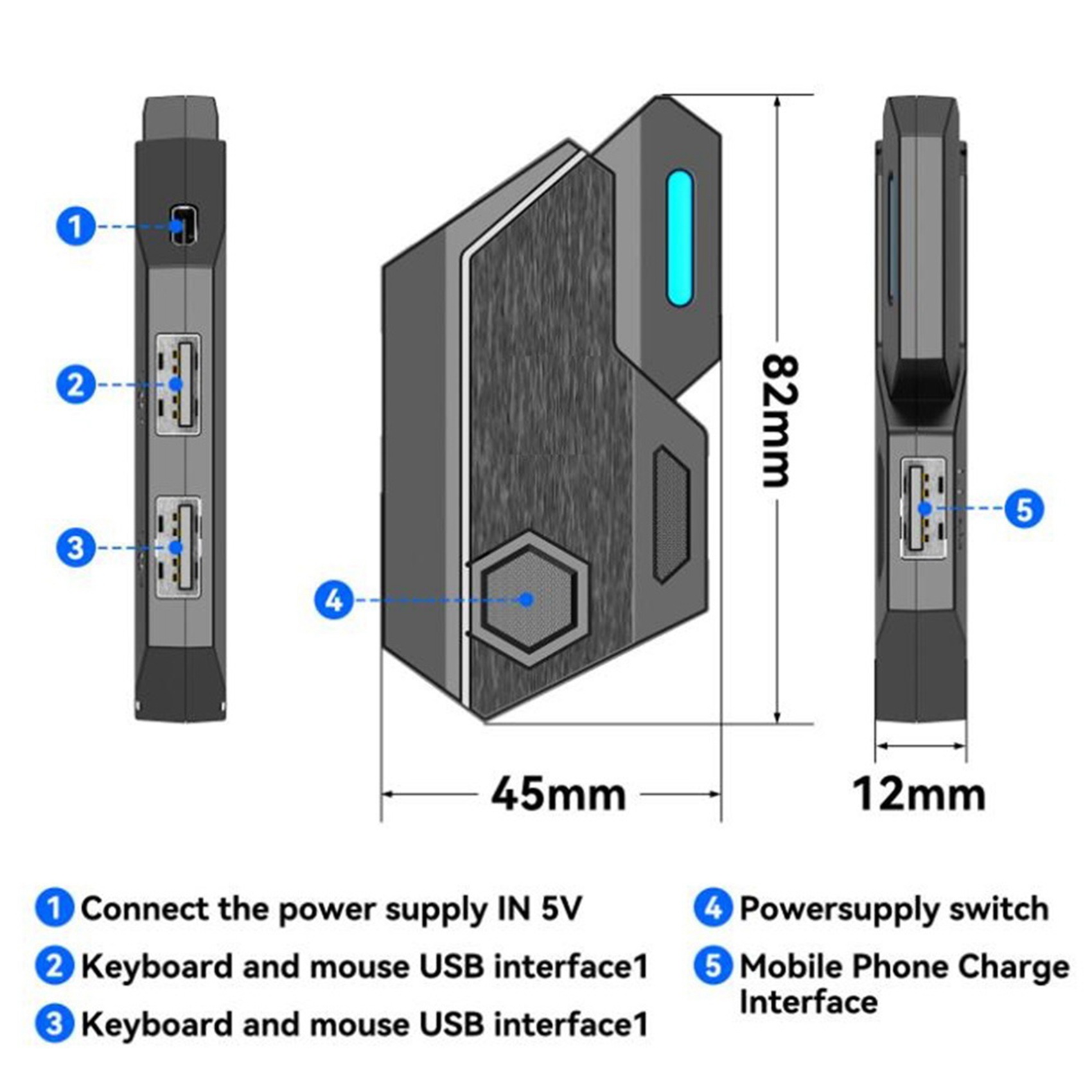 T36C Gamepad Mobile For PUBG C - Gaming Keyboard And Mouse Converter For Mobile recension och pris