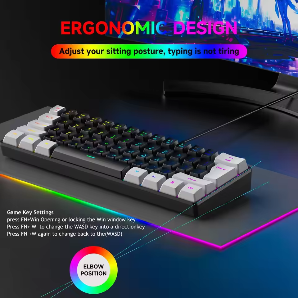 2026 New Portable Wired Mini M - Gaming Keyboard Half recension och pris