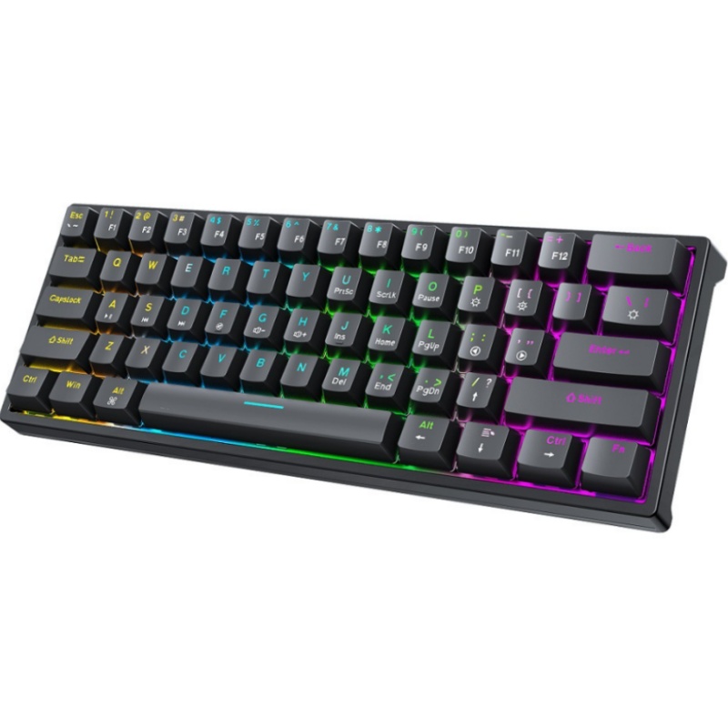 BAJEAL K101 Wired 61-Key Mecha - Gaming Keyboard Blue Switches recension och pris