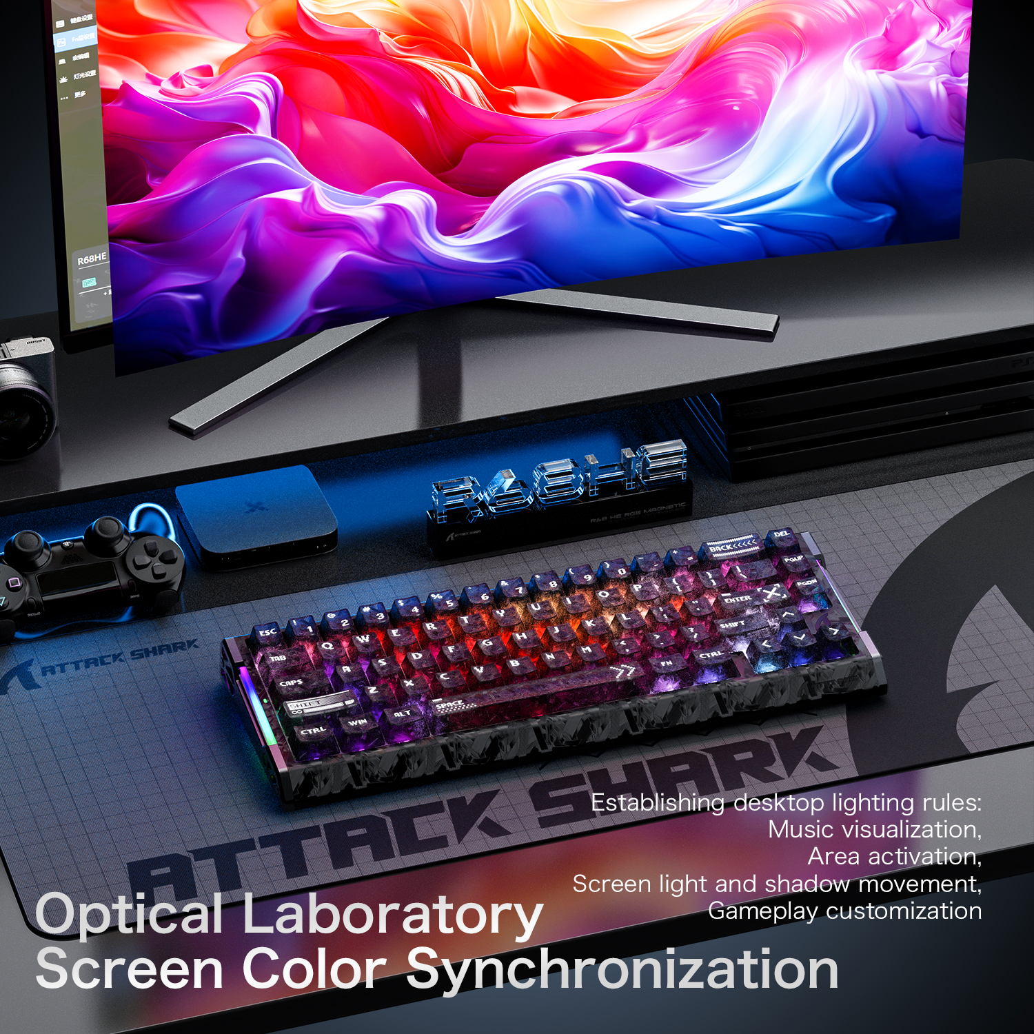 ATTACK SHARK R68 HE  magnetic  - Keyboard Gaming Mac recension och pris