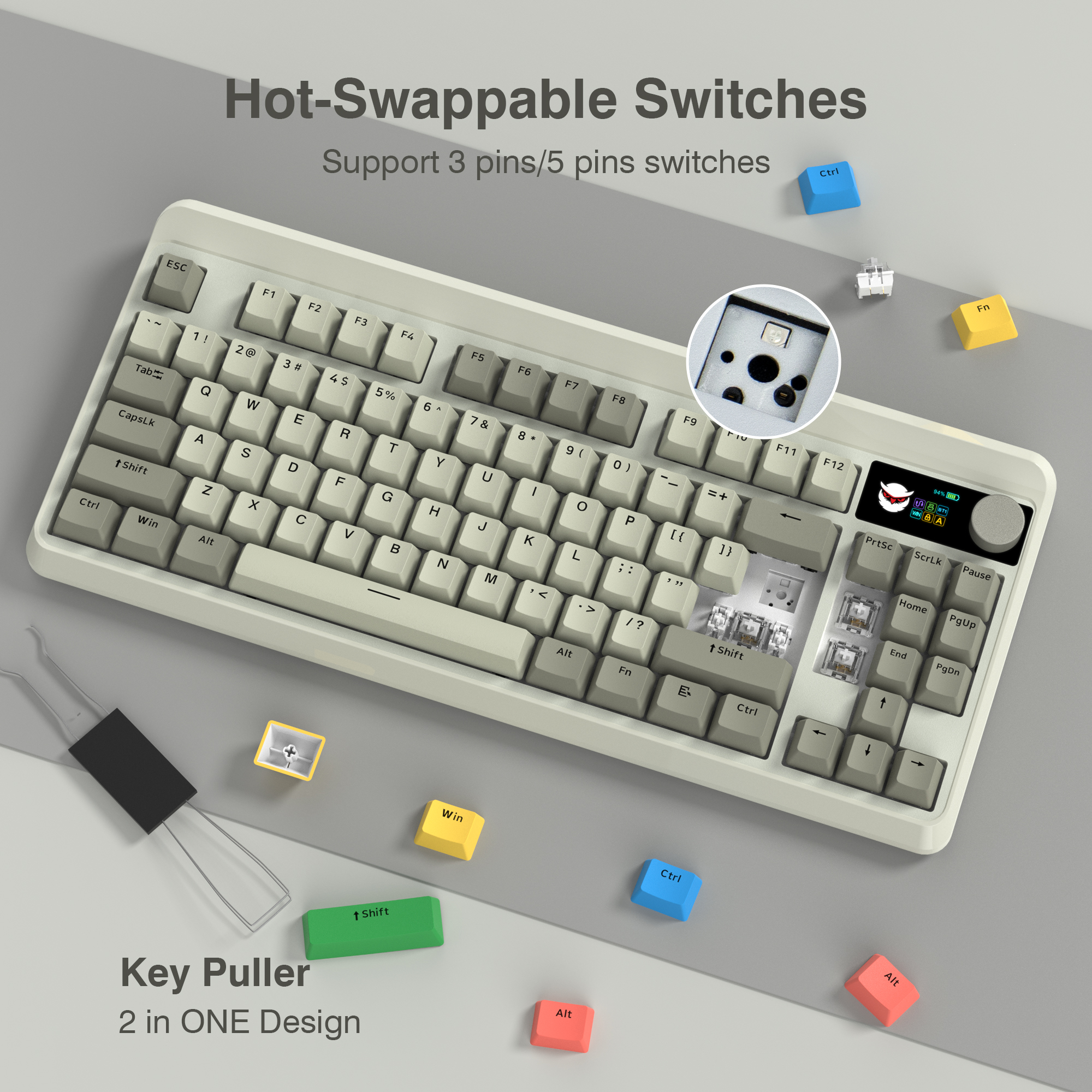 Wireless Mechanical Gaming Key - Gaming Keyboard Mobile recension och pris