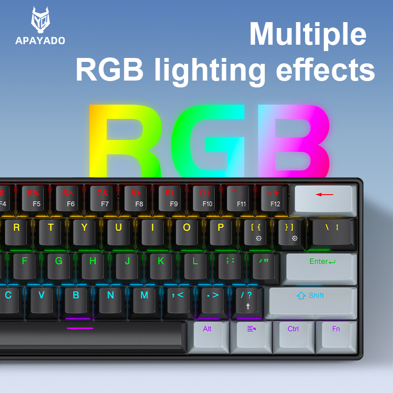 APAYADO K61 Mini Gaming Keyboa - Gaming Keyboard Blue Switches recension och pris