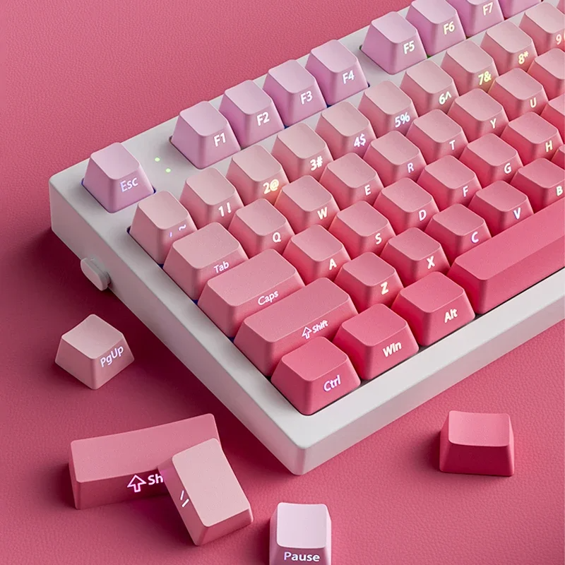133 Keys Double Shot Shine Thr - Gaming Keyboard Typewriter recension och pris