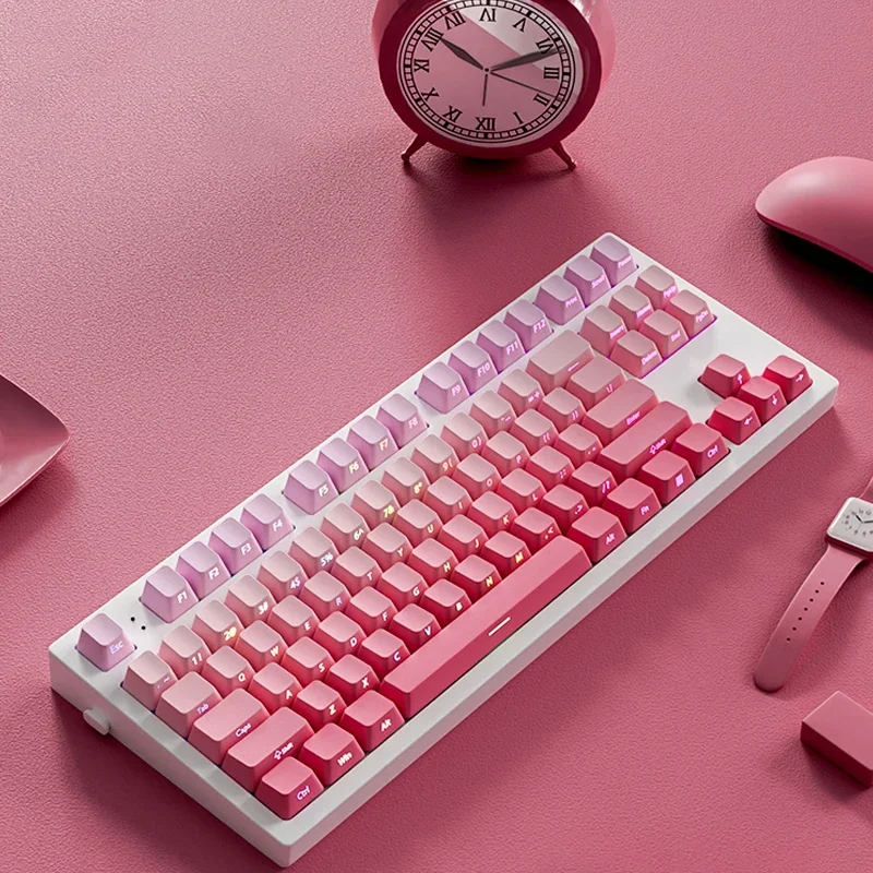 133 Keys Double Shot Shine Thr - Gaming Keyboard Typewriter recension och pris