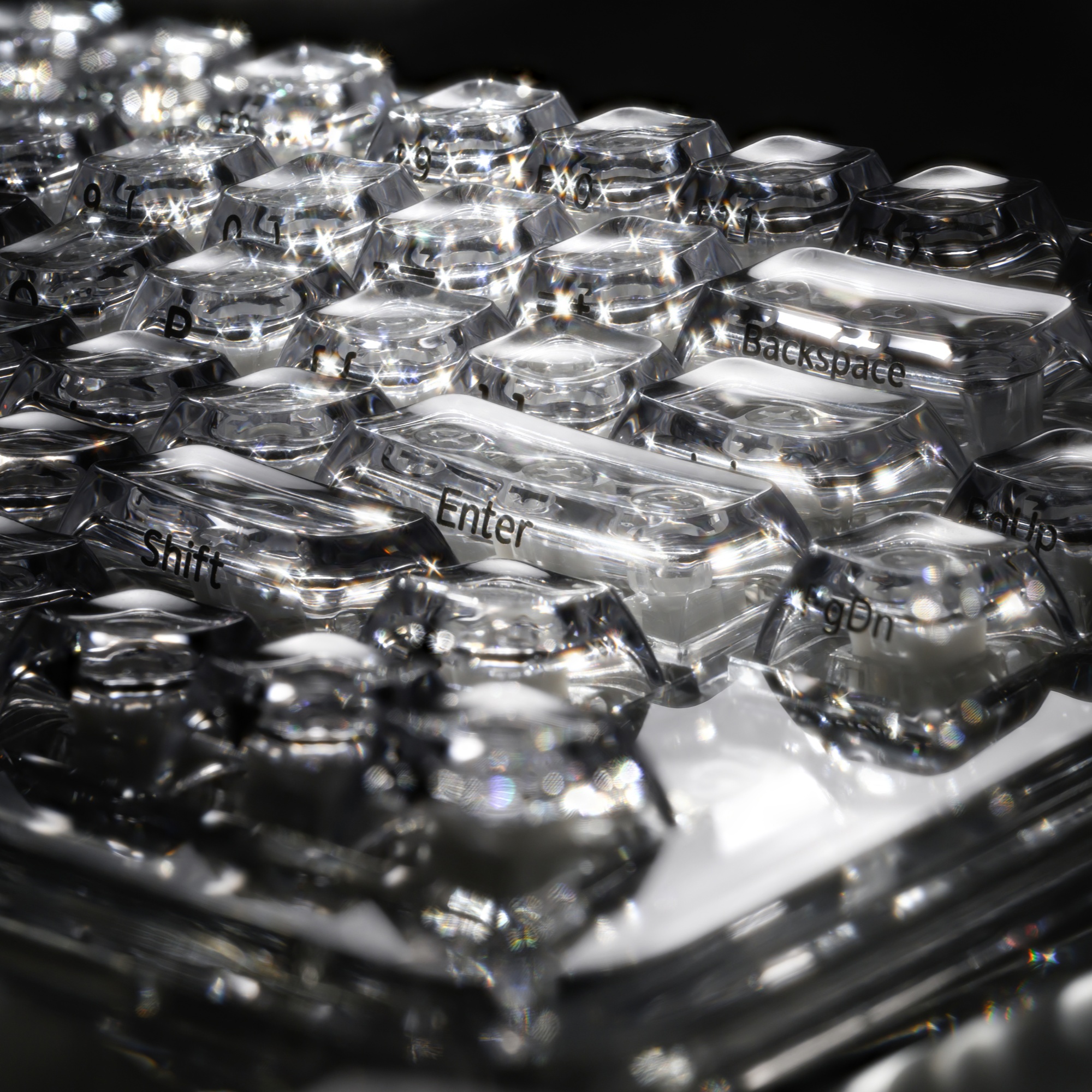XVX Crystal Transparent SA Pro - Gaming Keyboard Typewriter recension och pris
