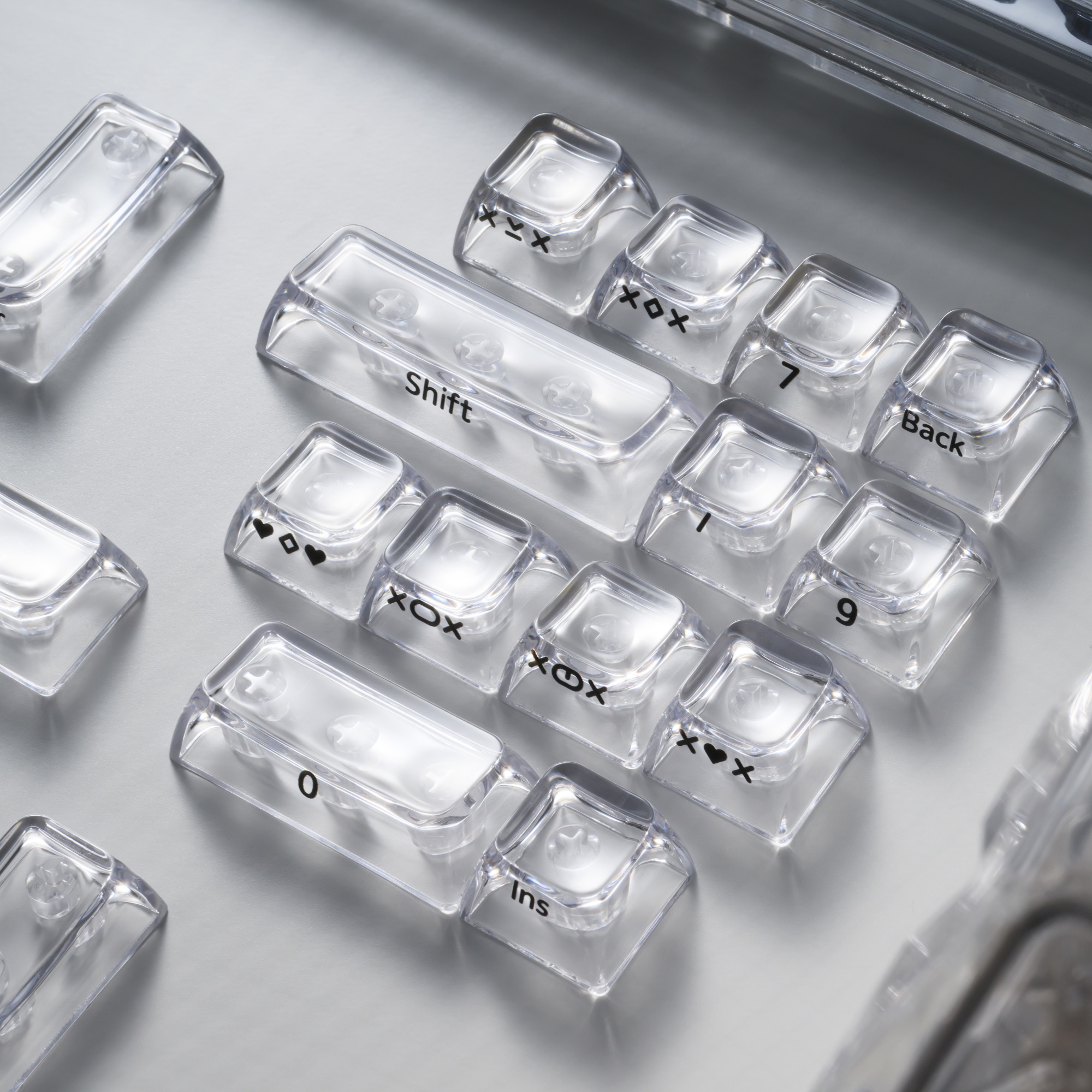 XVX Crystal Transparent SA Pro - Gaming Keyboard Typewriter recension och pris