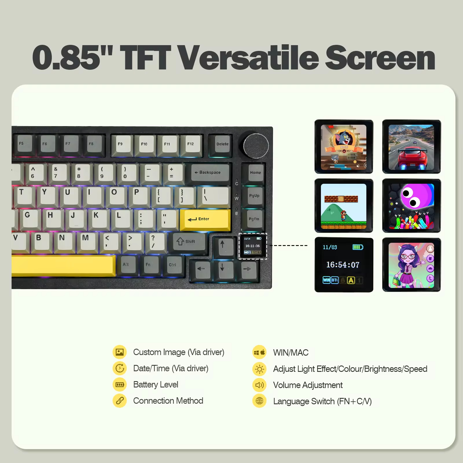 Ajazz AK820 Pro 75% Gasket-mou - Gaming Keyboard Mobile recension och pris