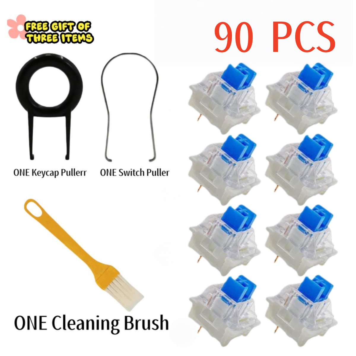 iTLY 90Pcs Keyboard Switch Key - Gaming Keyboard Mobile recension och pris