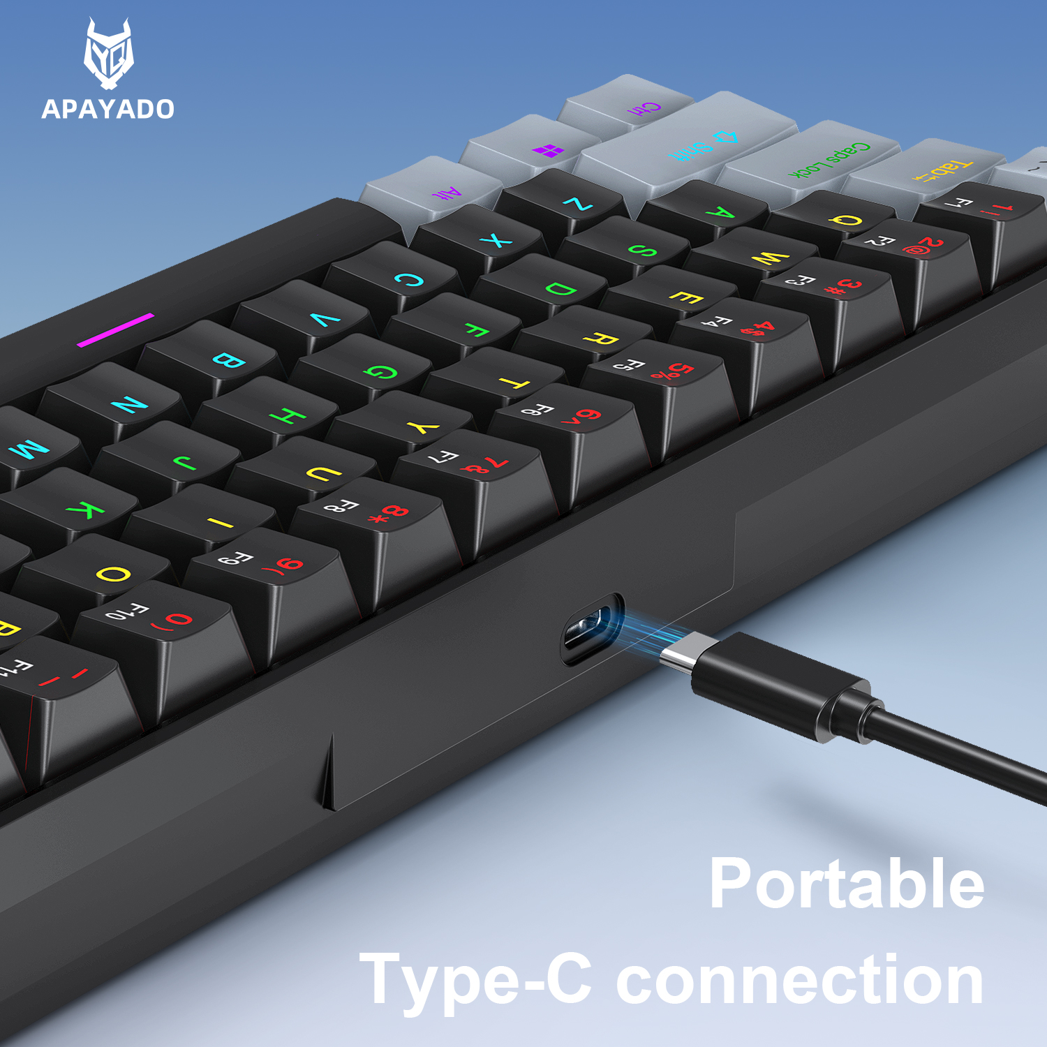 K61 Wired Mechanical Gaming Ke - Gaming Keyboard Blue Switches recension och pris