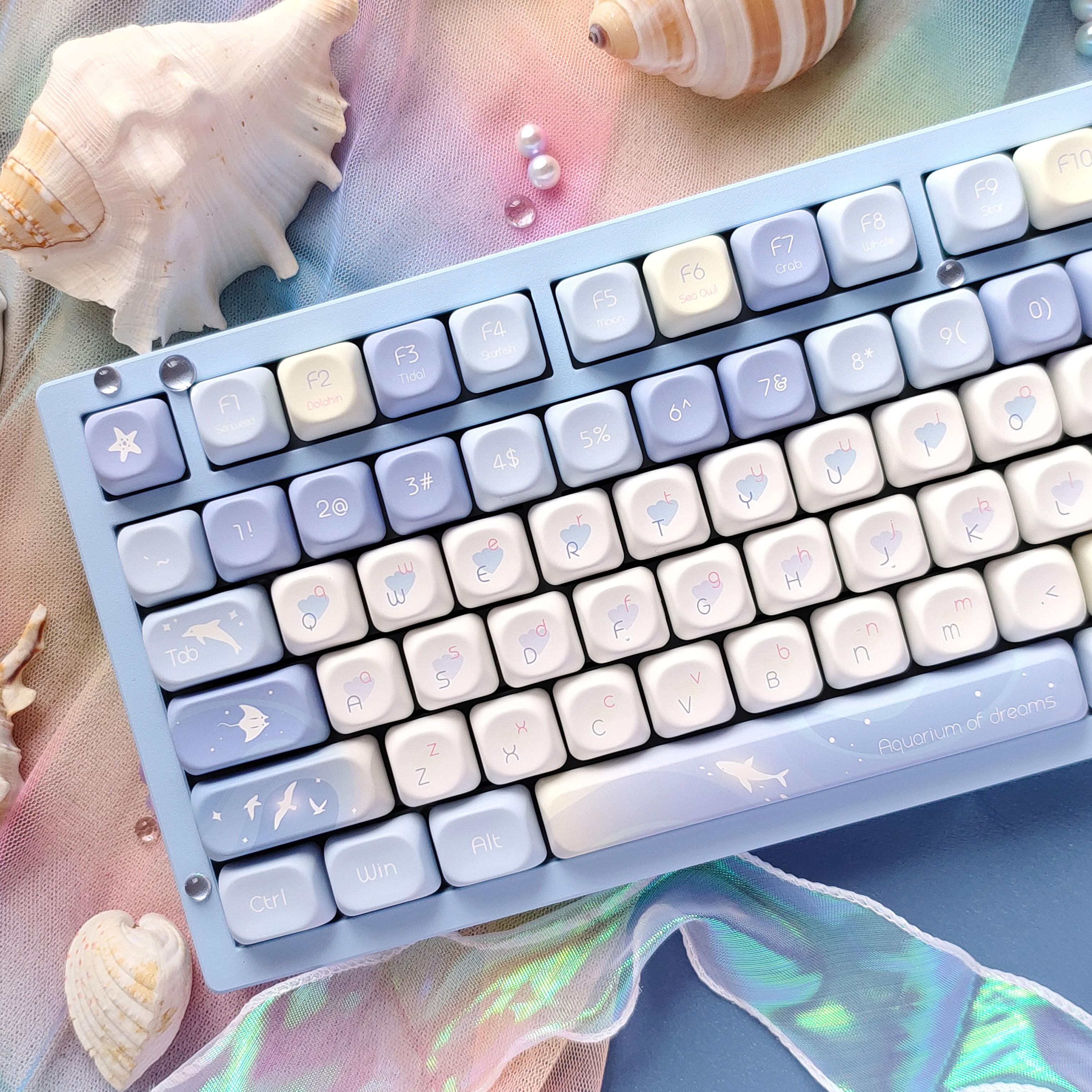 Five Sided Dye Sublimation Key - Gaming Keyboard Blue Switches recension och pris