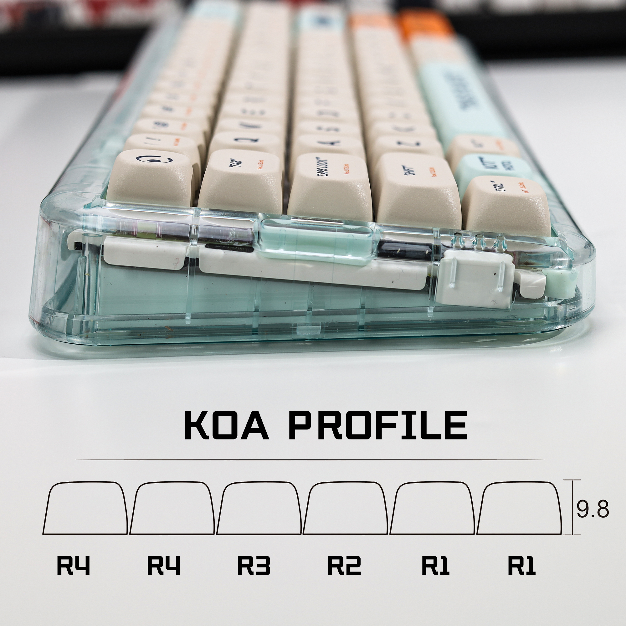 KBDiy KOA Profile Retro Plasti - Gaming Keyboard Number Pad recension och pris