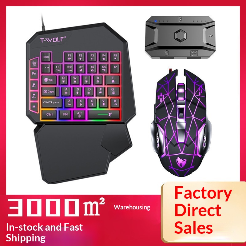T-Wolf Tf950 5 In 1 One Handed - Gaming Keyboard 1 Hand recension och pris